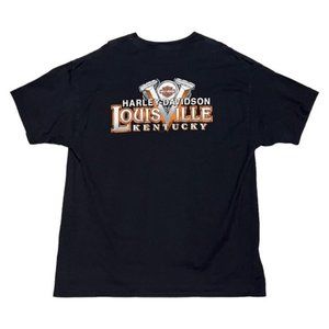 Harley Davidson Vintage Y2k Louisville, Kentucky Motorcycle Biker Tee Shirt